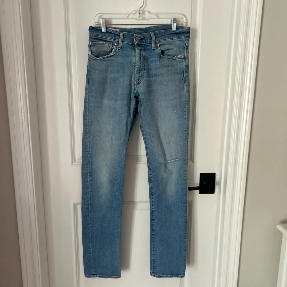 LEVI’s Premium 511 Men's Jeans 32/34 Slim Fit Blue Distressed Vintage